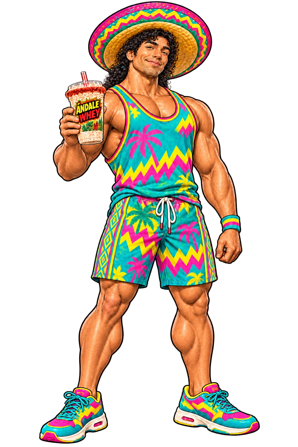 Coco Loco Whey holding the original Ándale Cup with its Creatahine rim