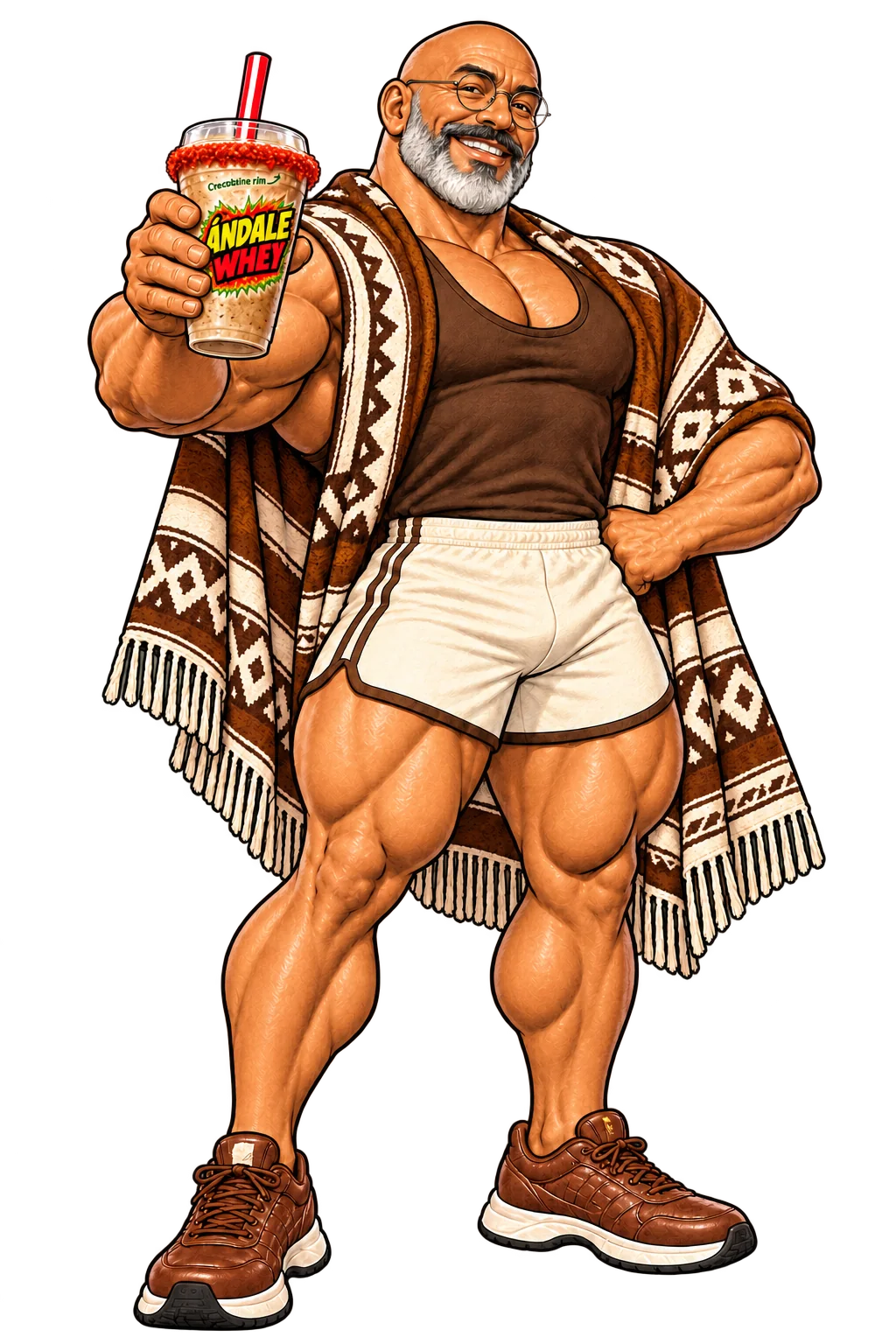 Don Café Whey holding the original Ándale Cup with its Creatahine rim