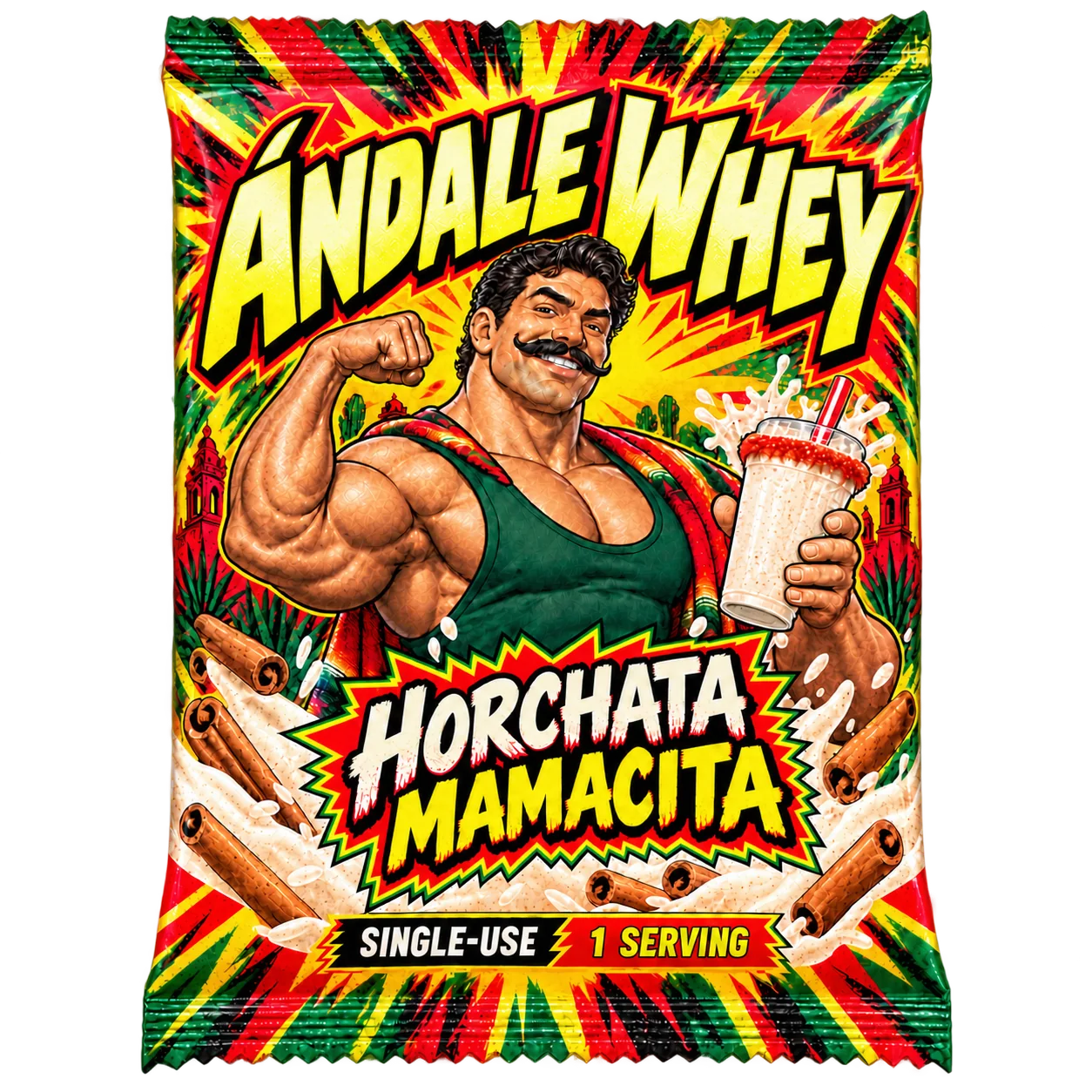 Ándale Whey Horchata Mamacita packaging