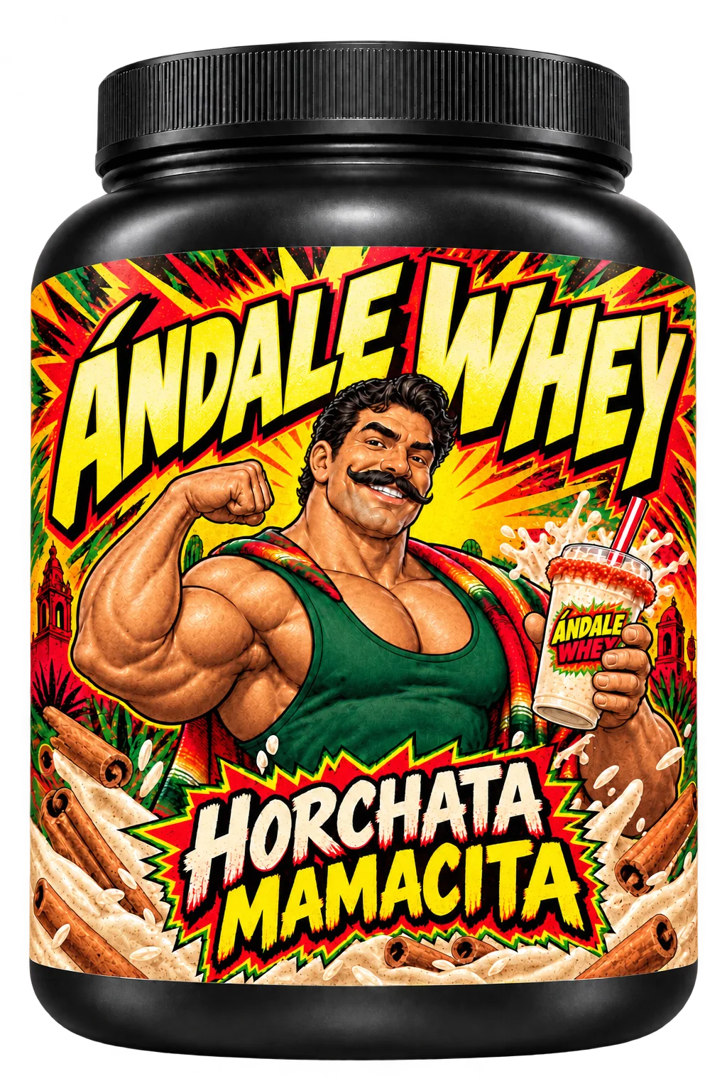 Ándale Whey Horchata Mamacita packaging