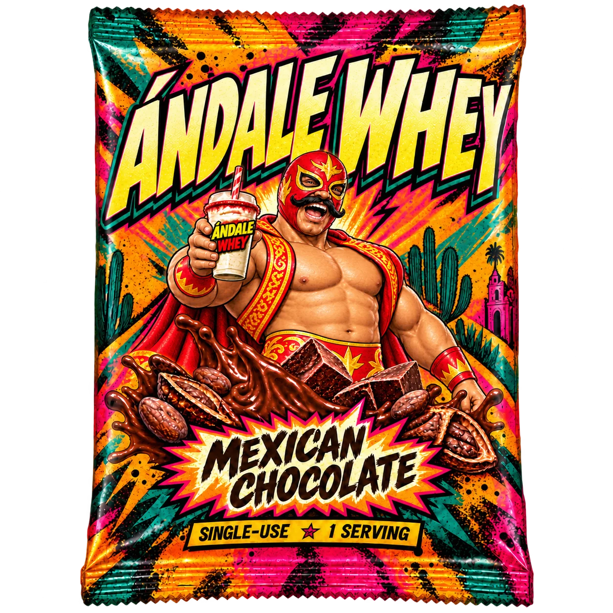 Ándale Whey Mexican Chocolate packaging