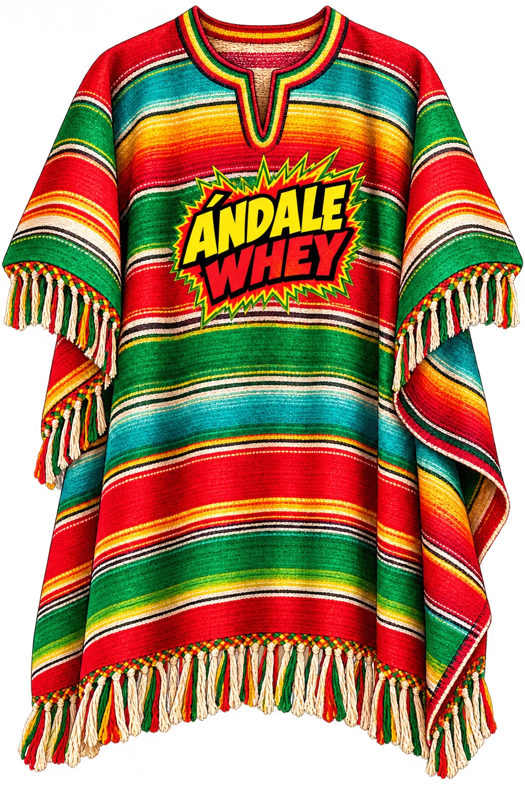 Blanket · towel · poncho with Ándale Whey branding