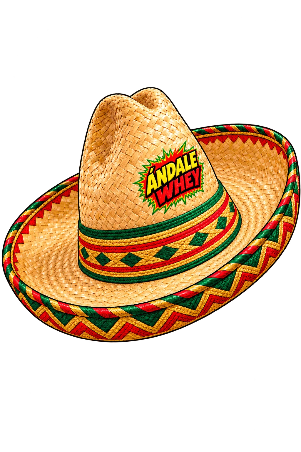 Small logo · big sombra with Ándale Whey branding