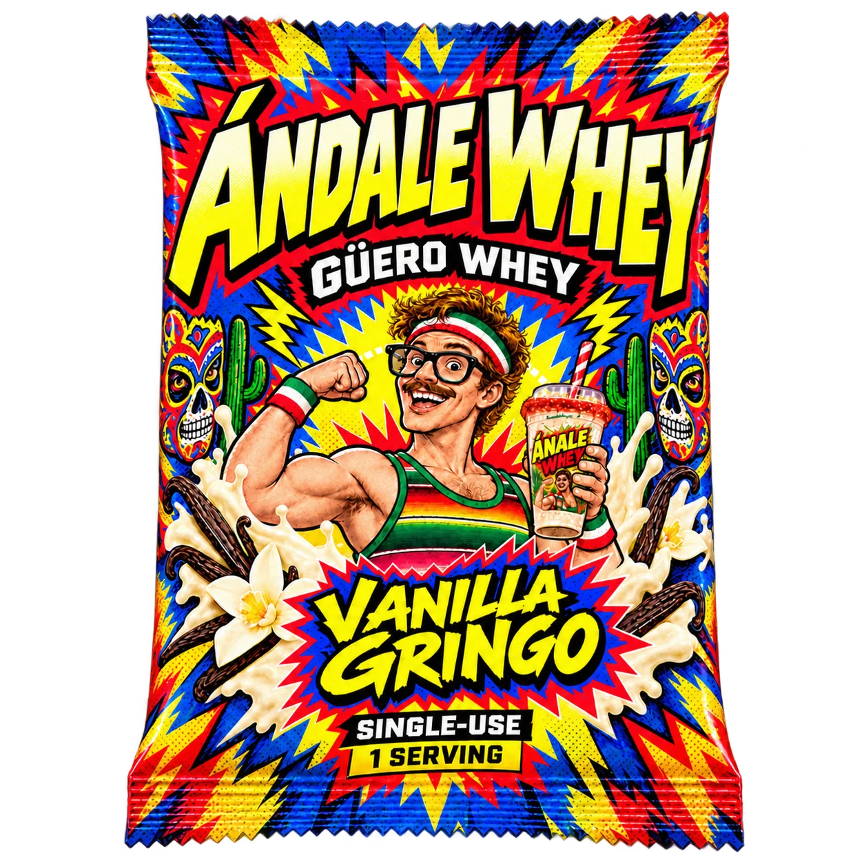 Ándale Whey Vanilla Gringo packaging